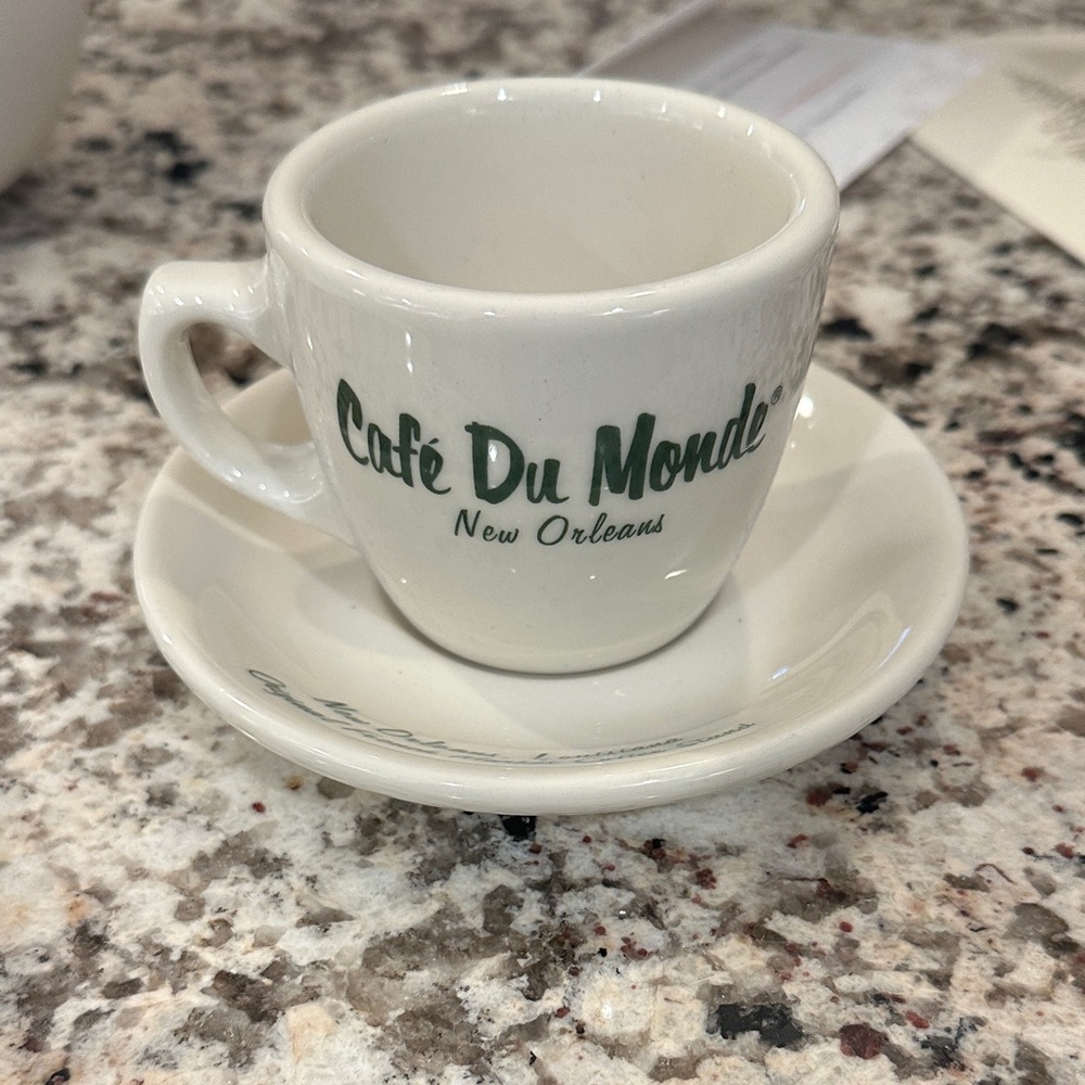Cafe Du Monde Cup and Saucer Set